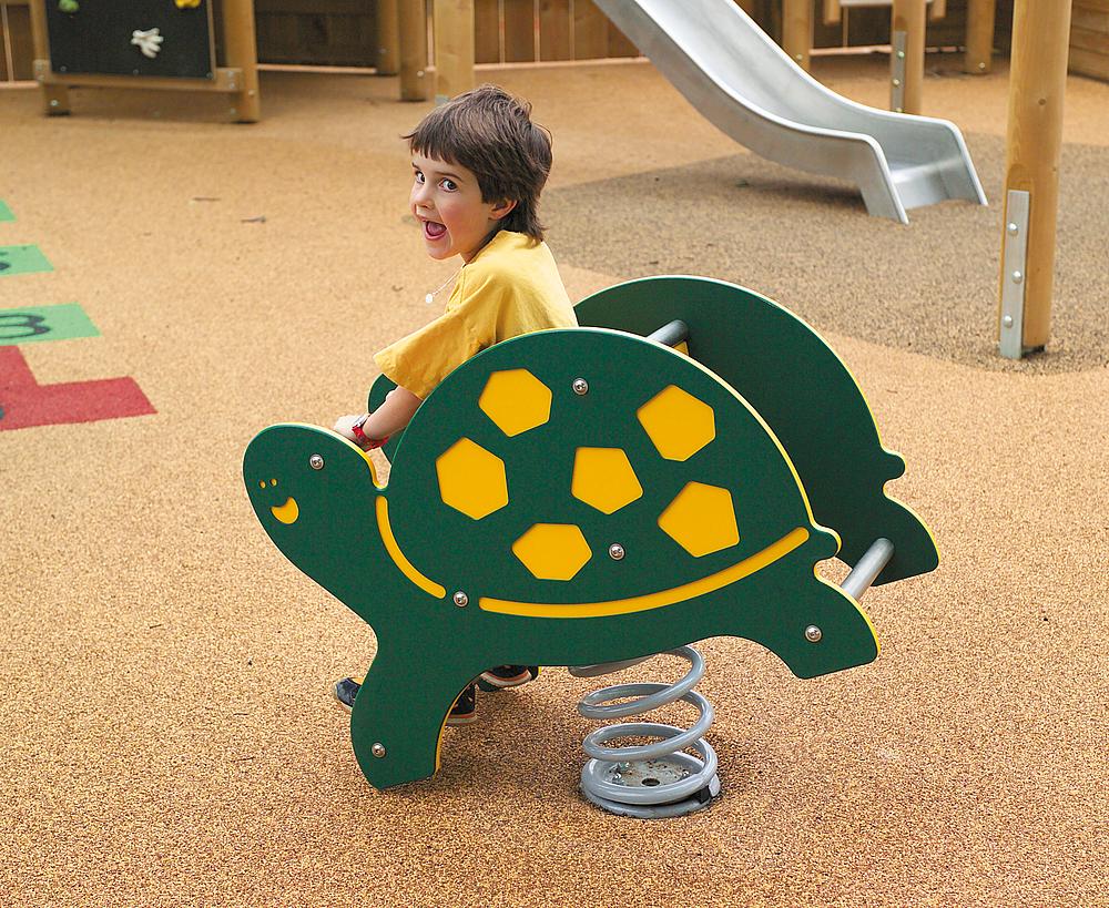 Federwippe Schildkröte Ansicht 4
