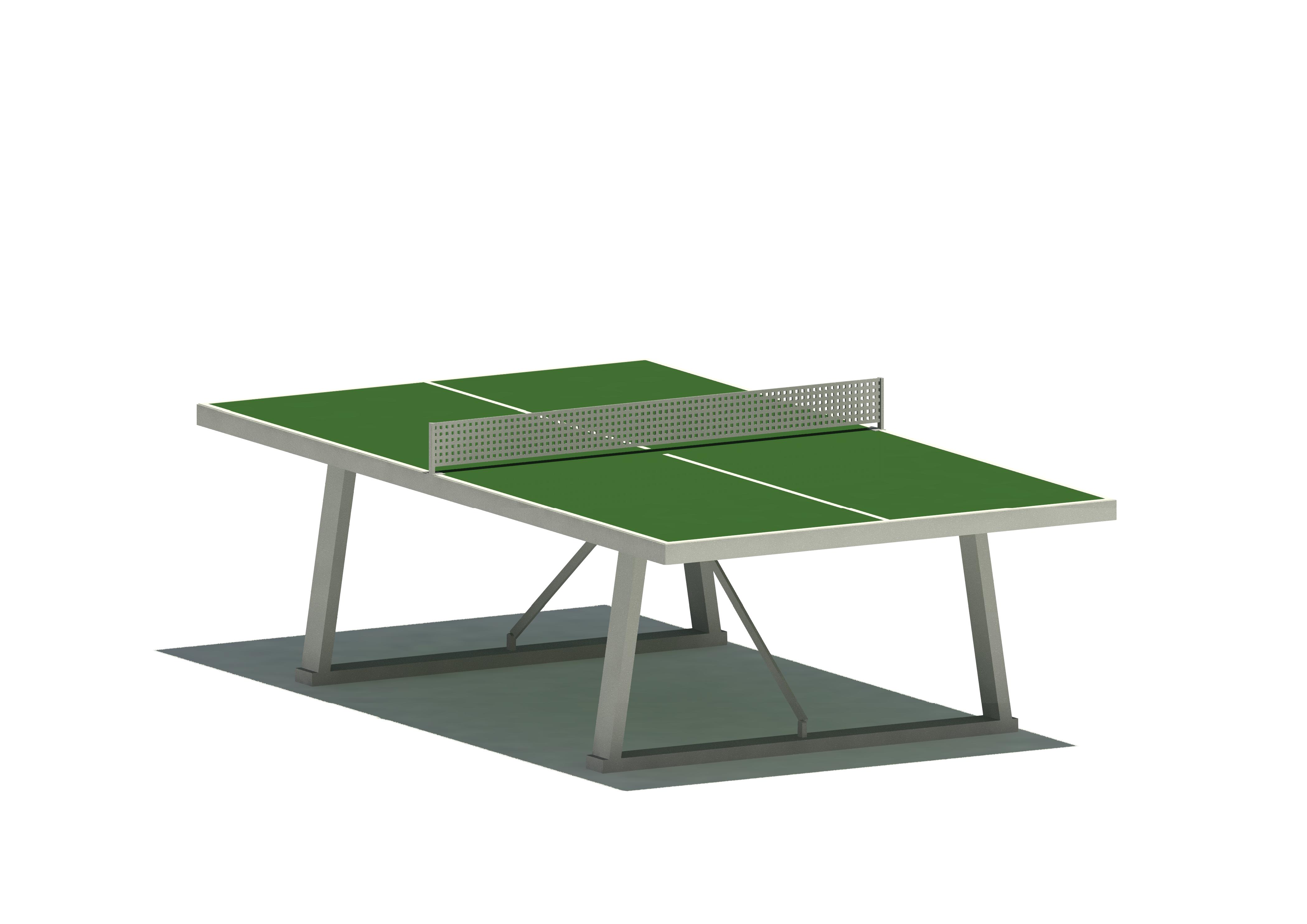 Tischtennisplatte 2008, aus Polymerbeton Ansicht 2