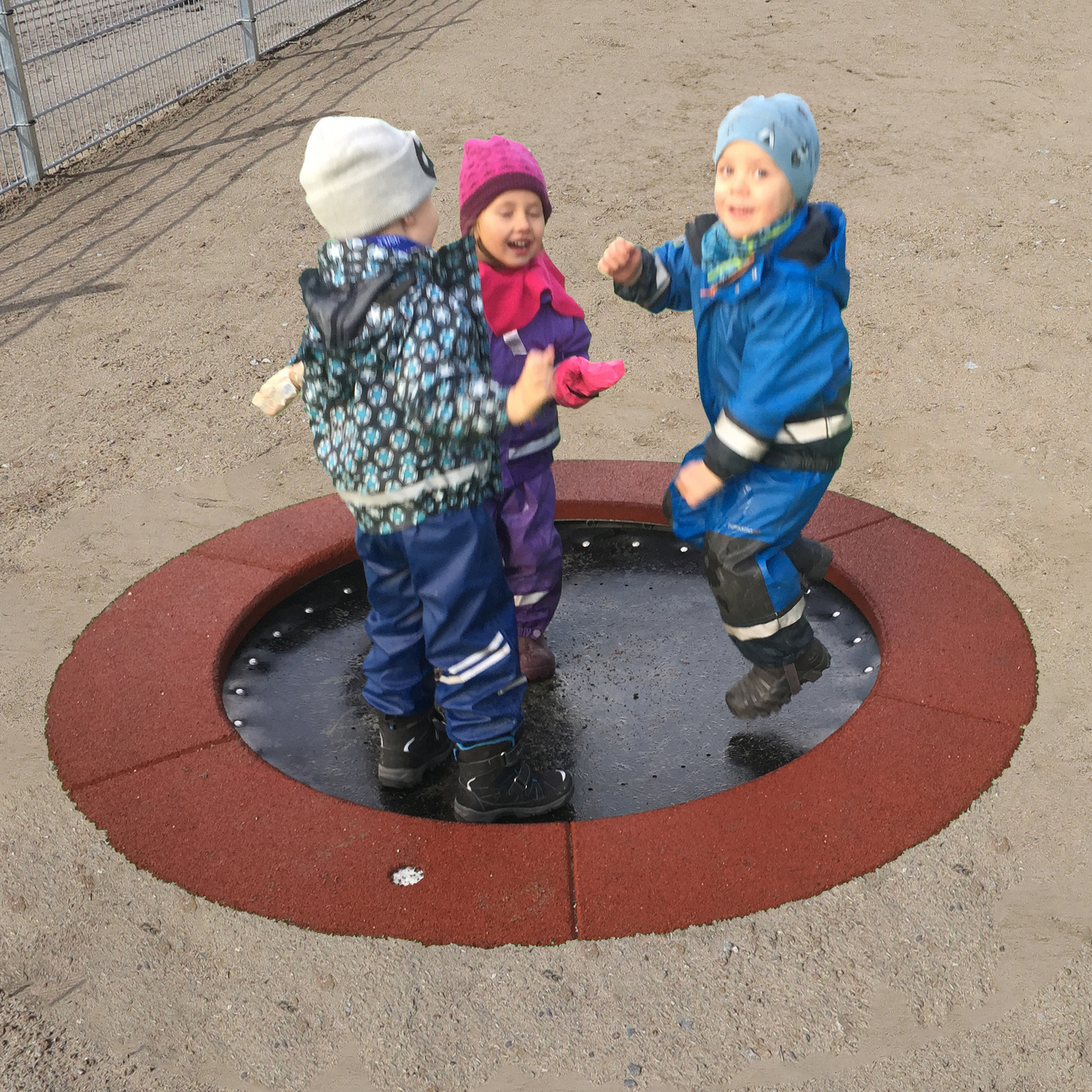 Trampolin rund zum Einbau