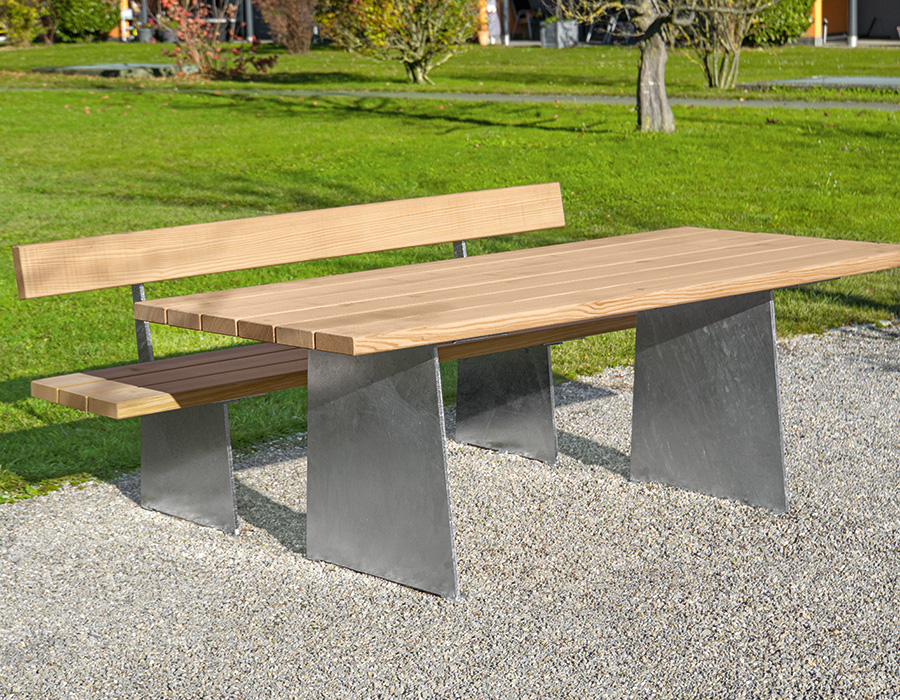 Parktisch Teret Lärche roh Ansicht 3