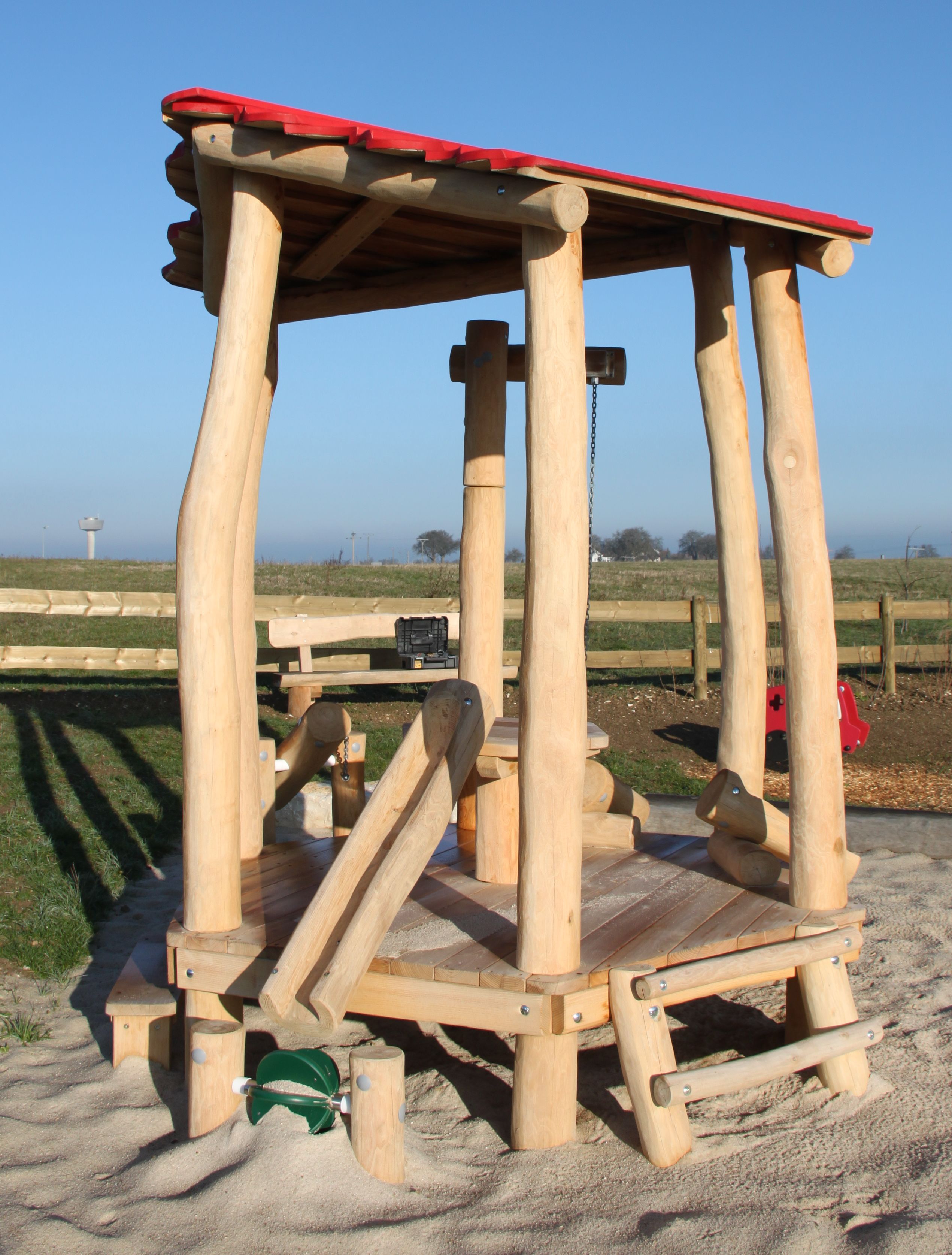 Sandbaustelle Hettenheim mit Dach Ansicht 4