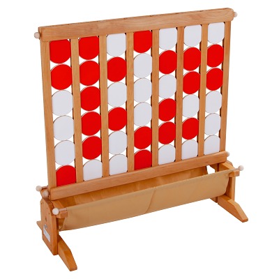 Holz Bi-Ba-Butze Gesellschaftsspiel „Vier in Linie“, Sport-Thieme