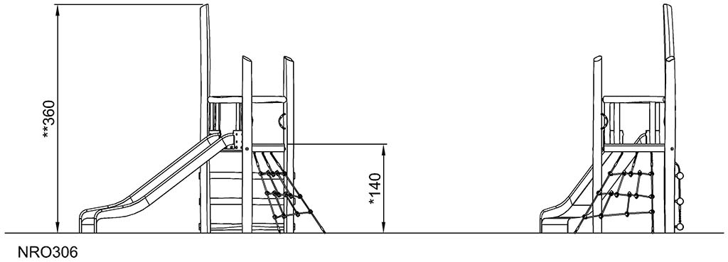 Turmrutsche, Höhe: 140 cm NRO306 Ansicht 3