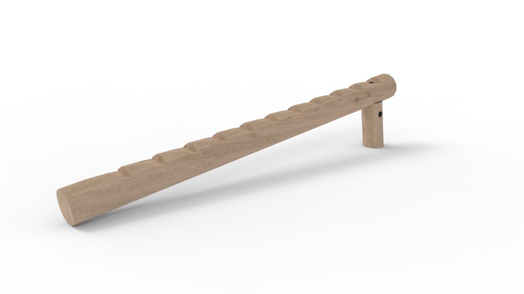 Schräger Balancierbalken mit Tritten, Norna