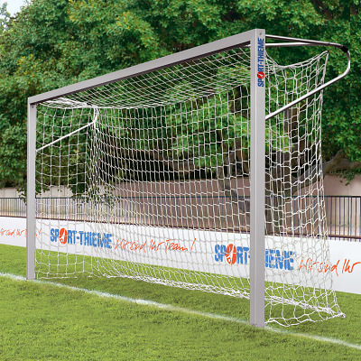 Sport-Thieme Jugend-Fussballtor in Bodenhülsen stehend, Quadratprofil