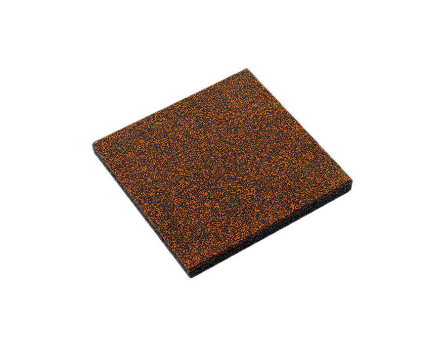 Vollgummiplatte Royal 50 mm orange/schwarz, Fallhöhe bis 150 cm