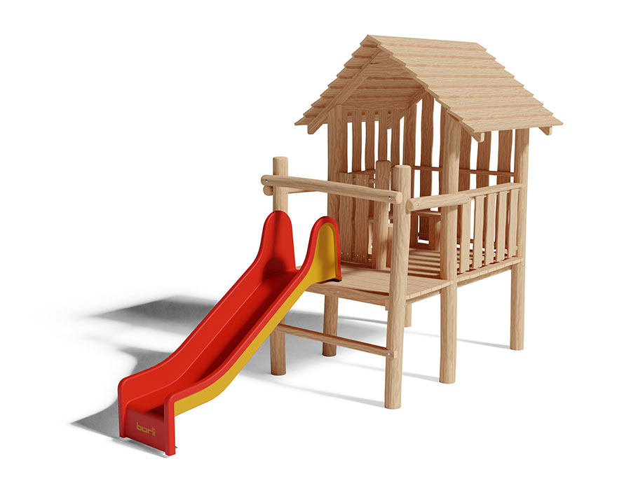 Spielhaus auf Stelzen Ansicht 2