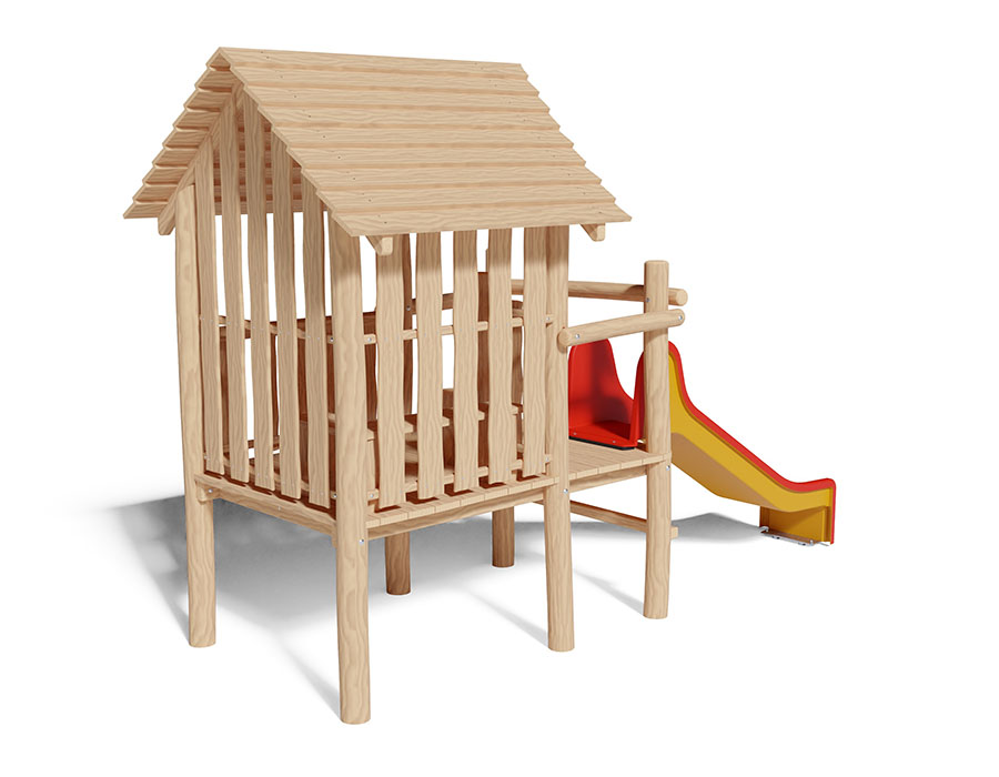 Spielhaus auf Stelzen Ansicht 3