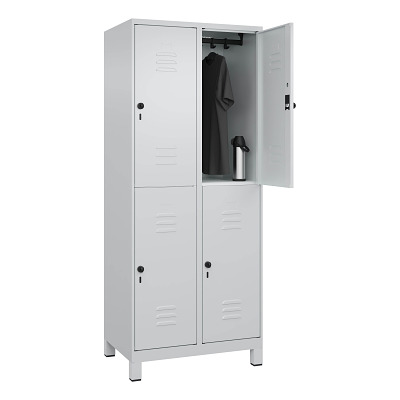 C+P Doppel-Garderobenschrank „Classic Plus“, Abteilbreite 40 cm, mit Füssen Ansicht 3
