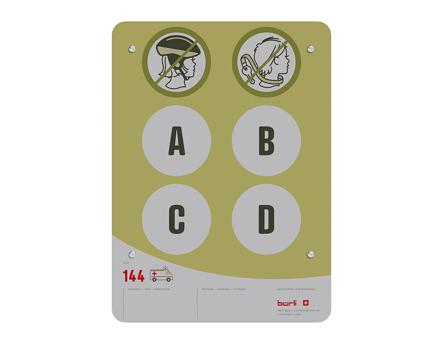 Spielplatztafel Individuell, Bürli