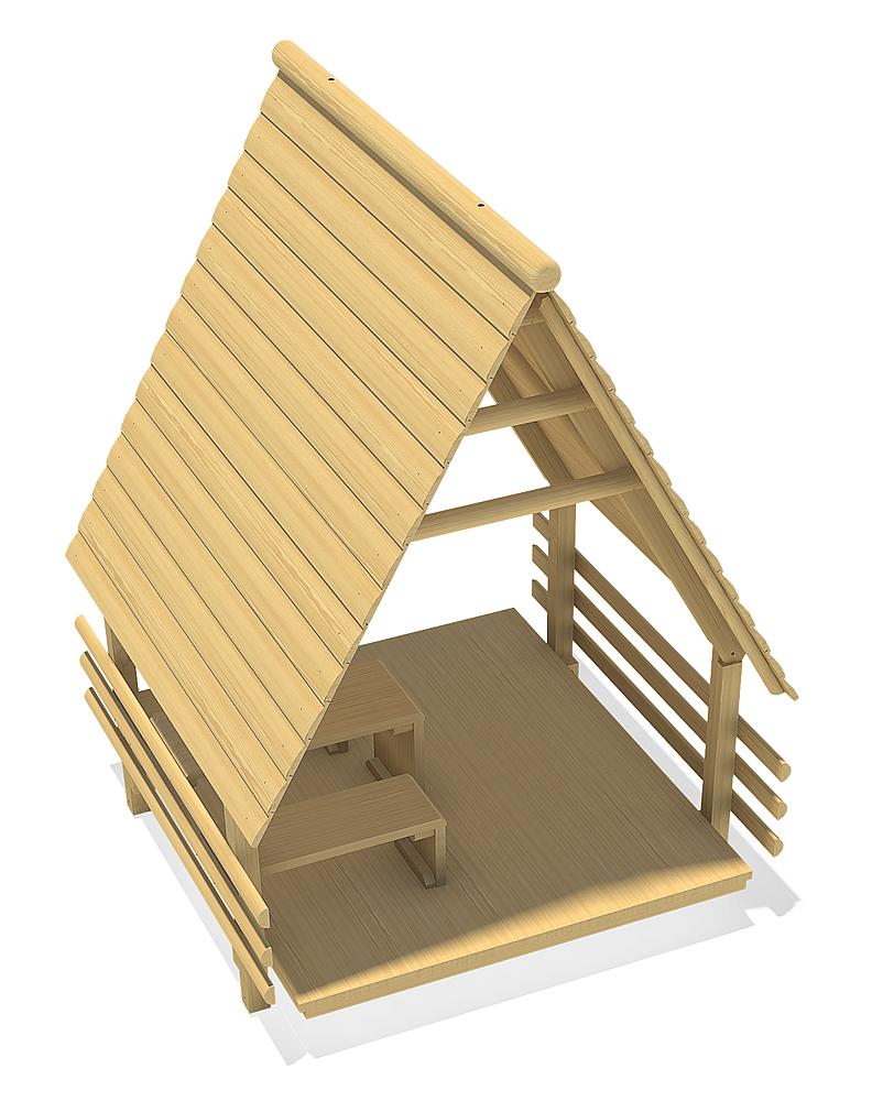 Rasthaus mit Sitzgruppe Ansicht 5