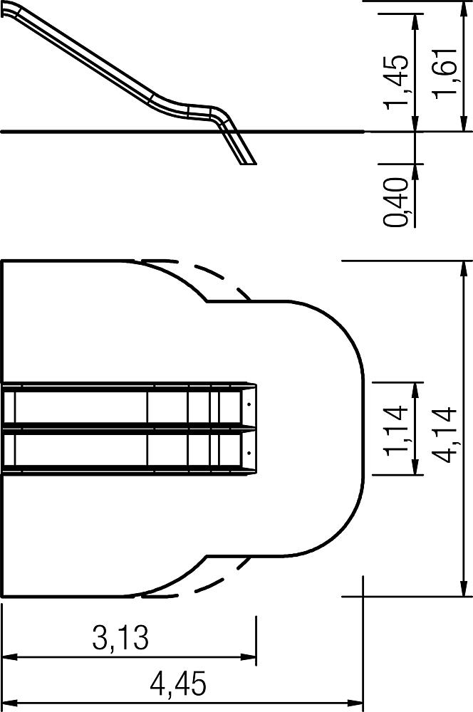 Anbaurutsche doppelt PH 145 cm Ansicht 4