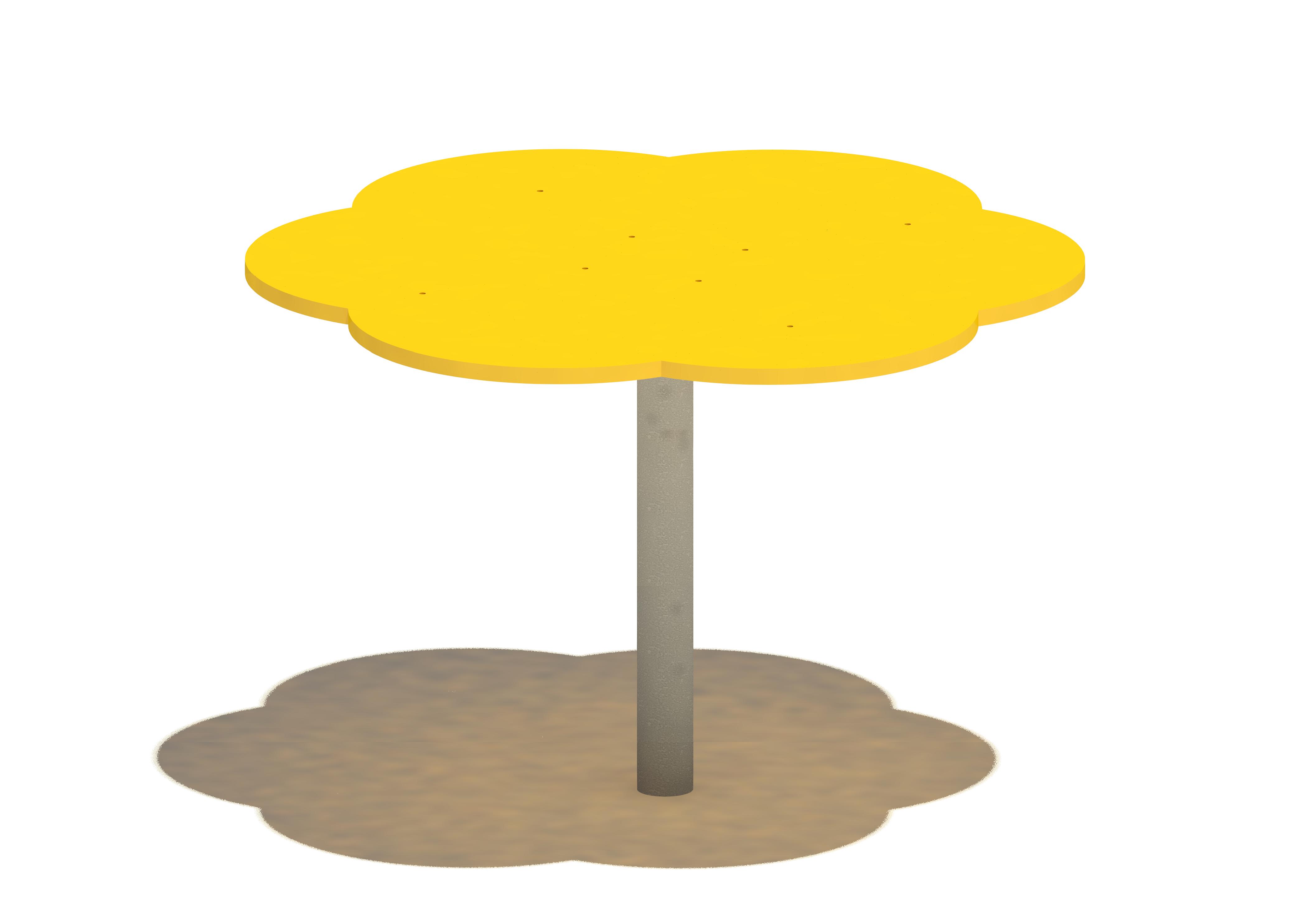 großer Sandspieltisch Blüte 089, Ø 90 cm, Maier Spielplatzgeräte