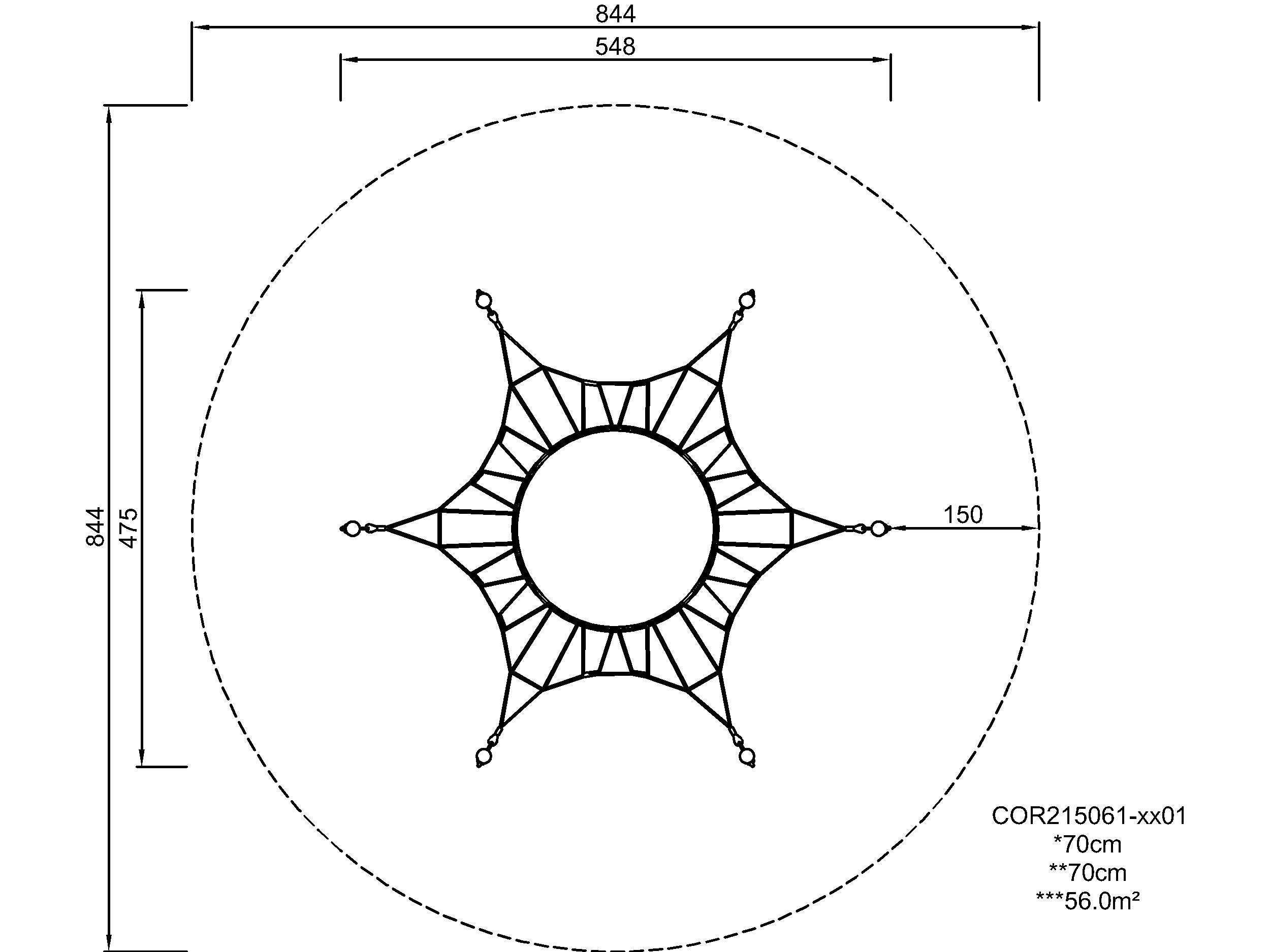 Sechsecksprungnetz COR21506 Ansicht 6