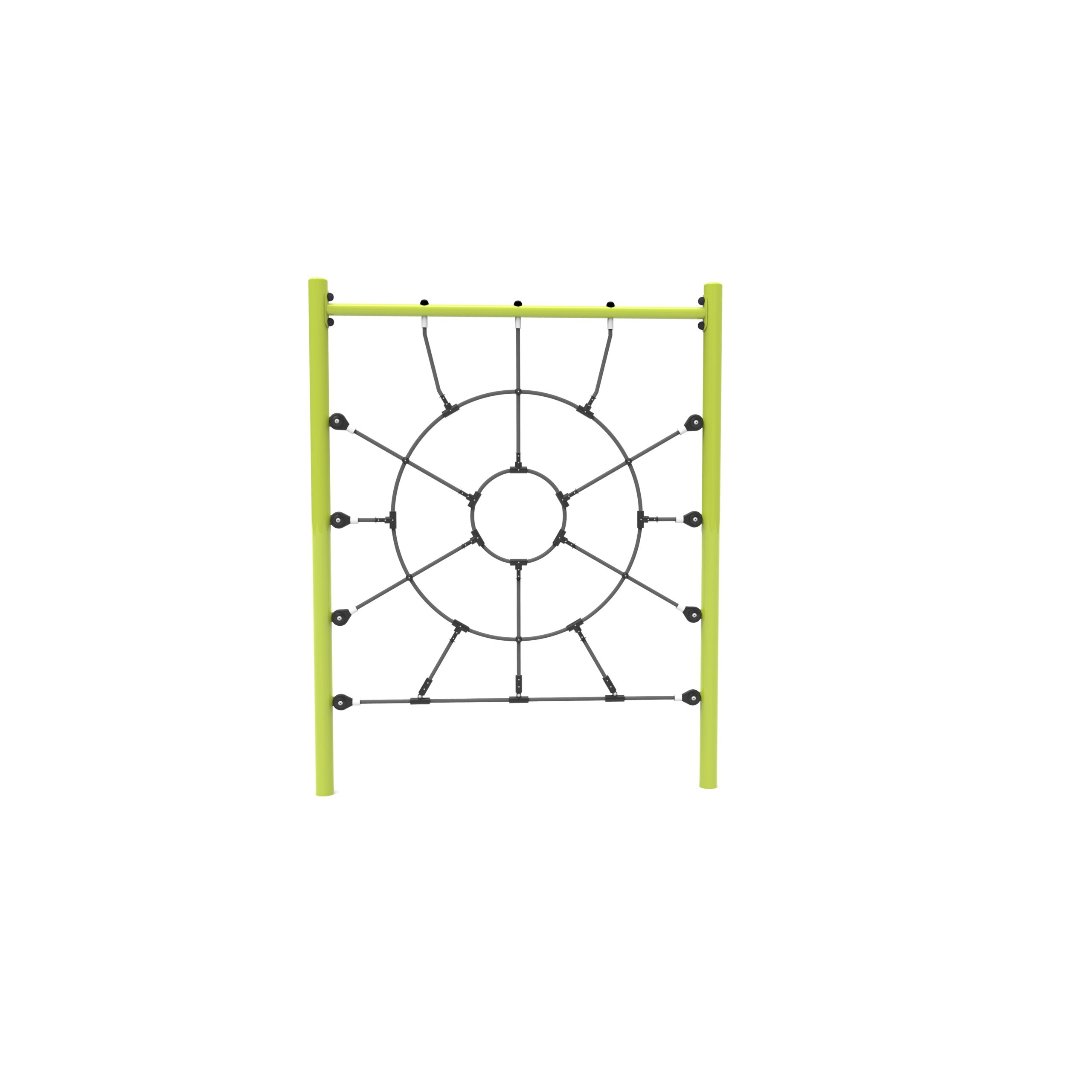 Kletterwand Spinnennetz aus Seilen Ansicht 3