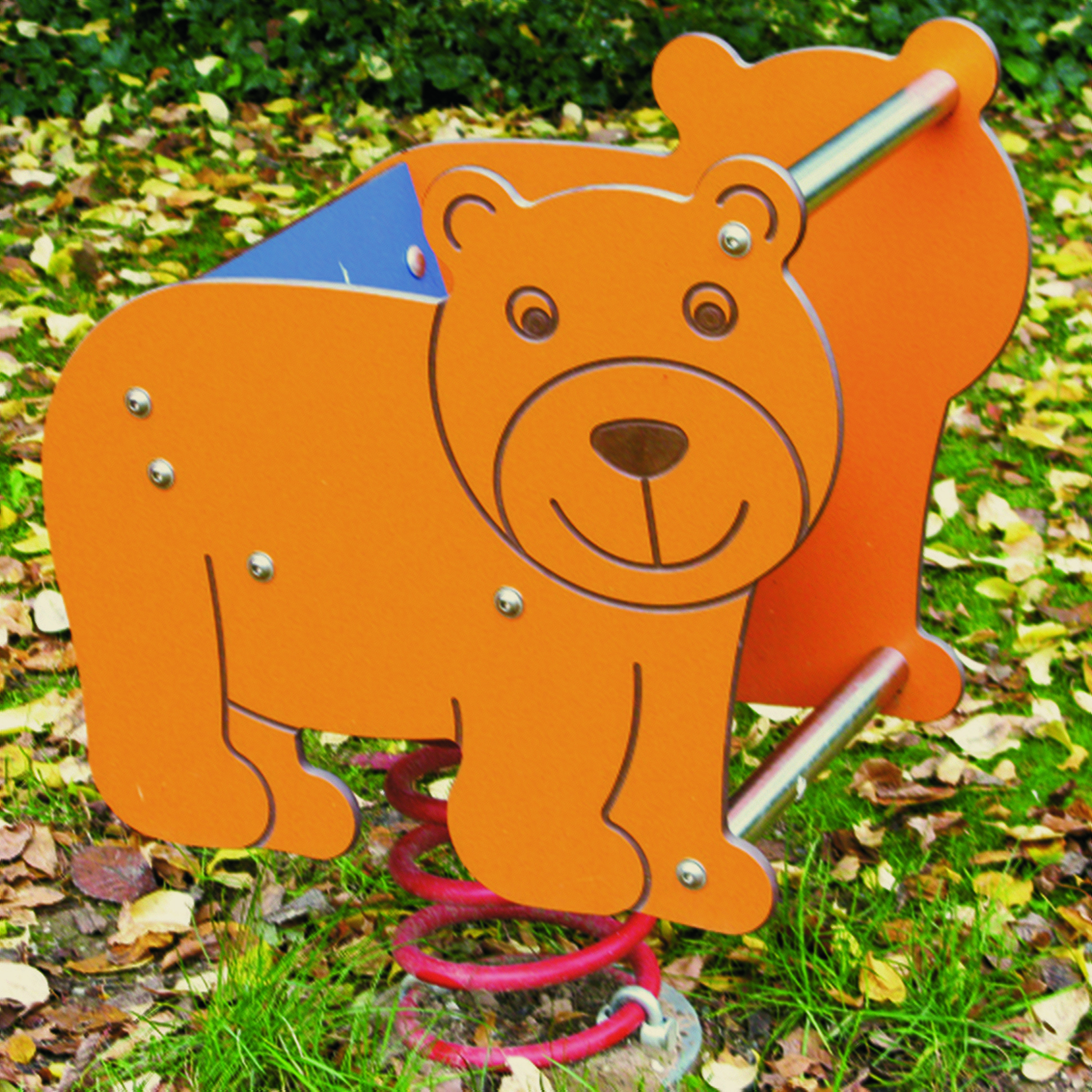 Wippgerät Bär Bruno mit Rückenlehne - Ansicht 2