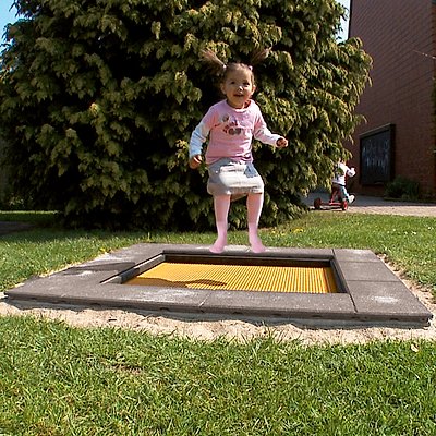 Eurotramp Bodentrampolin Kids Tramp „Kindergarten“, Sport-Thieme