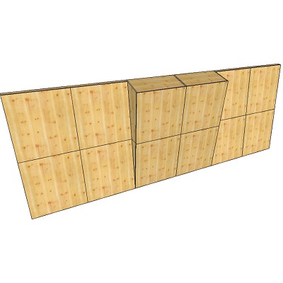 Boulderwand-Bausatz „Indoor Natur Pur“, Höhe 2,98m