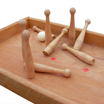 Holz Bi-Ba-Butze Tischspiel „Kegelbahn“ Ansicht 2