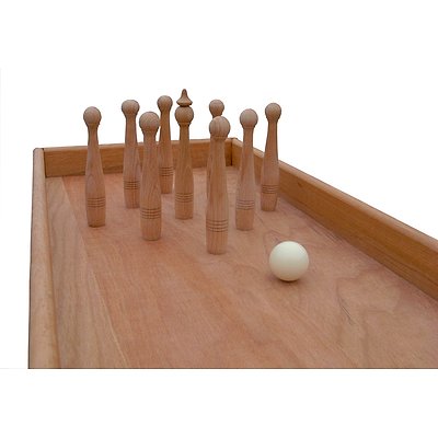 Holz Bi-Ba-Butze Tischspiel „Kegelbahn“ Ansicht 3