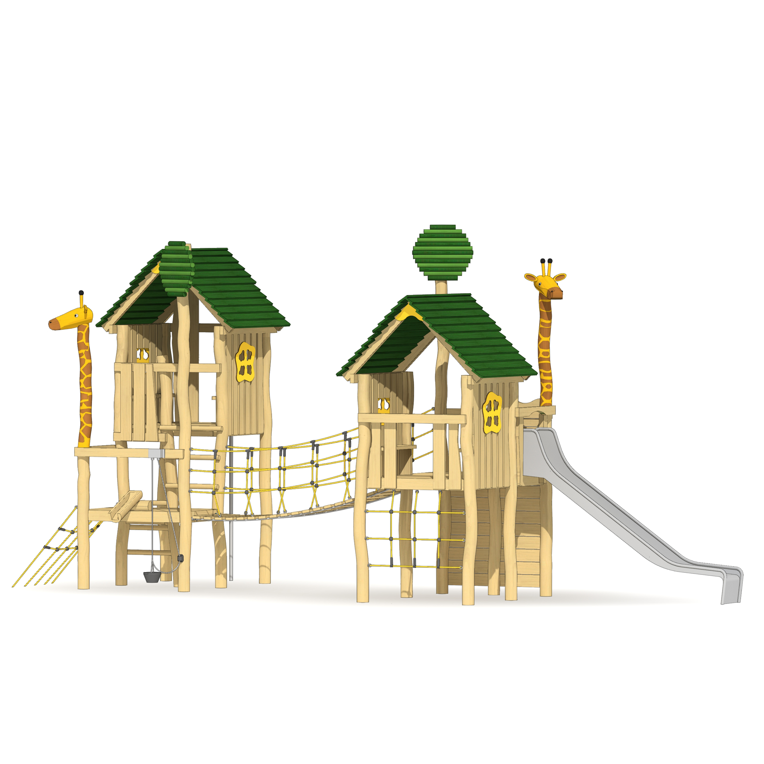 Pfahlsiedlung Giraffen-Park Worms