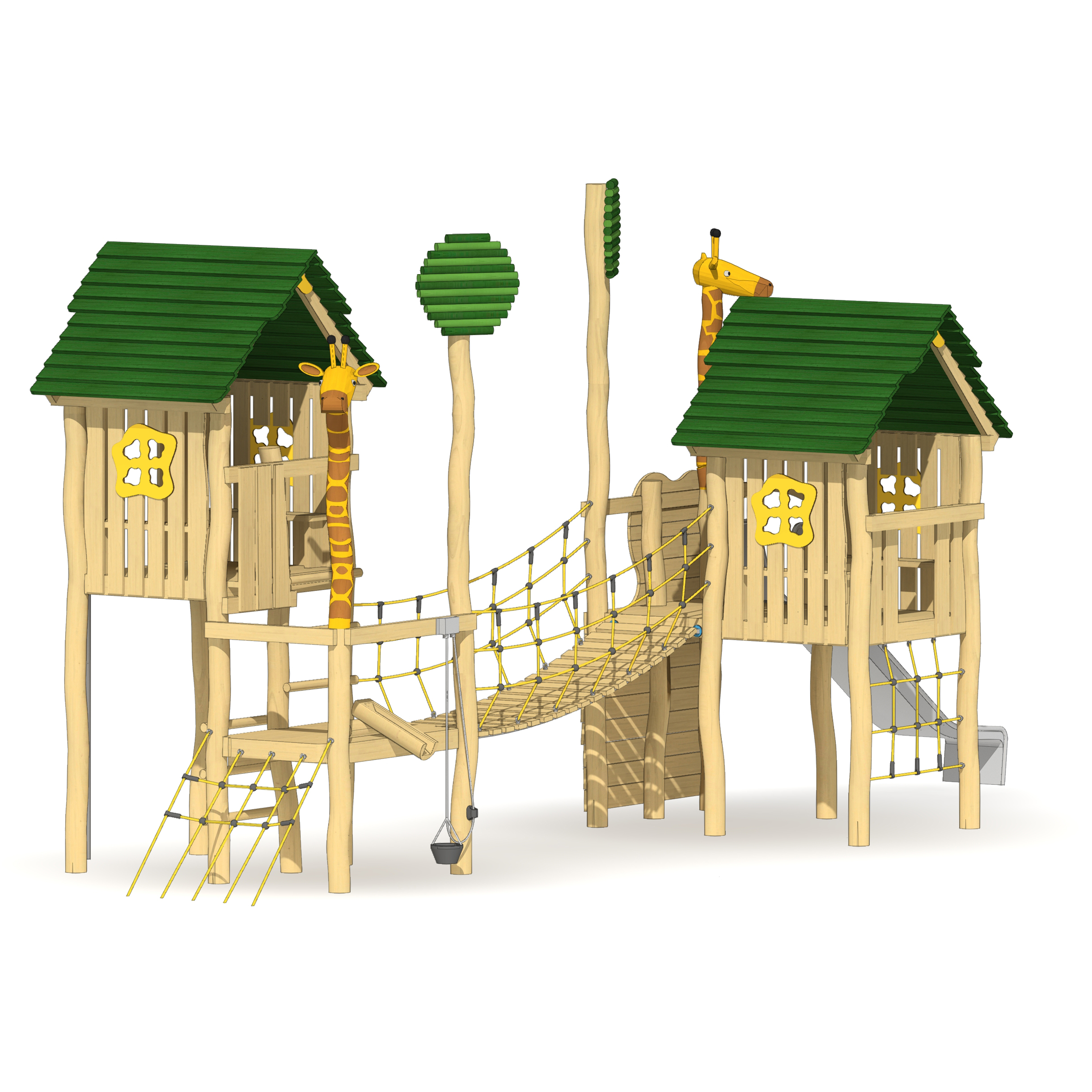 Pfahlsiedlung Giraffen-Park Worms Ansicht 4