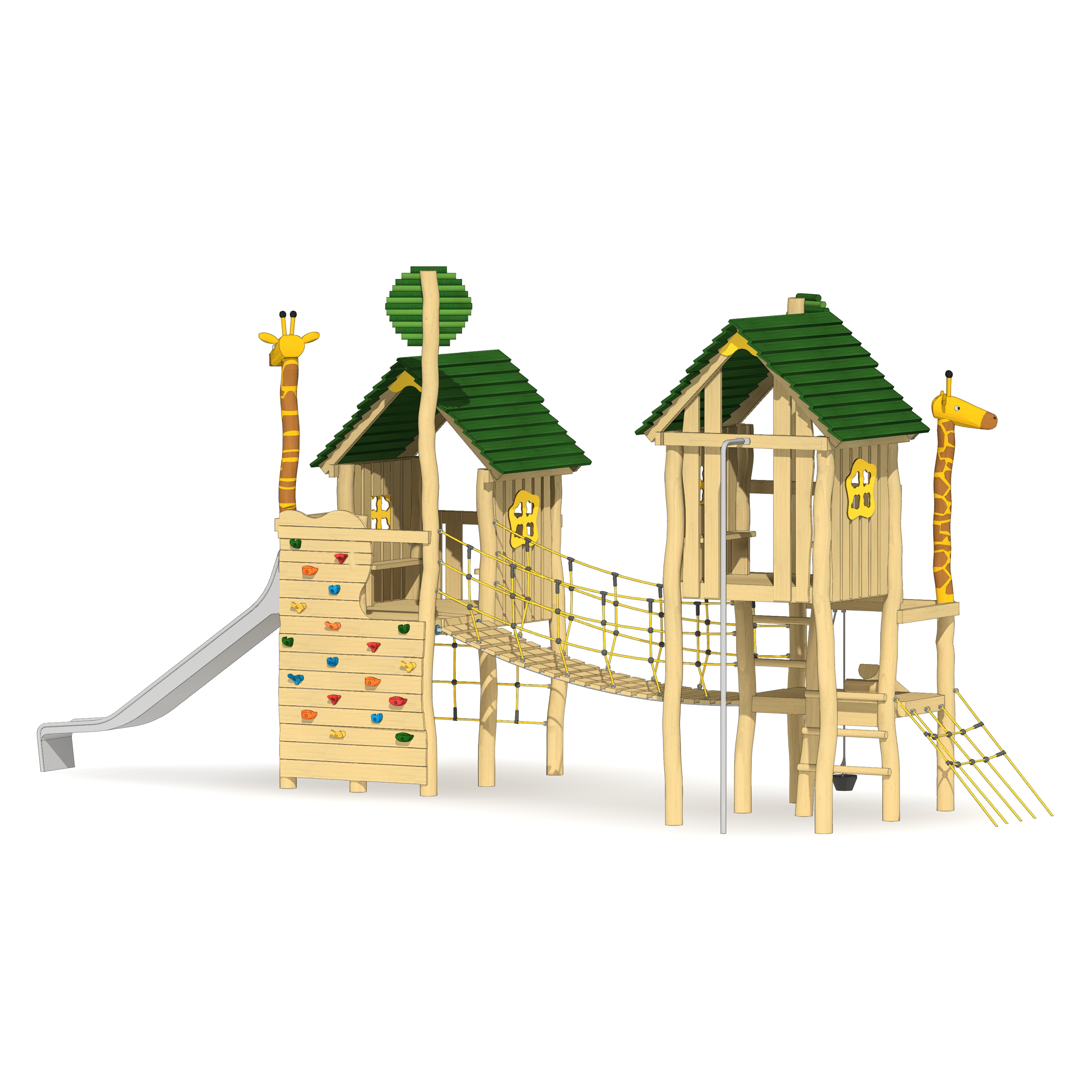 Pfahlsiedlung Giraffen-Park Worms Ansicht 5
