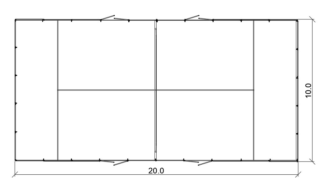 Padel Platz Ansicht 4