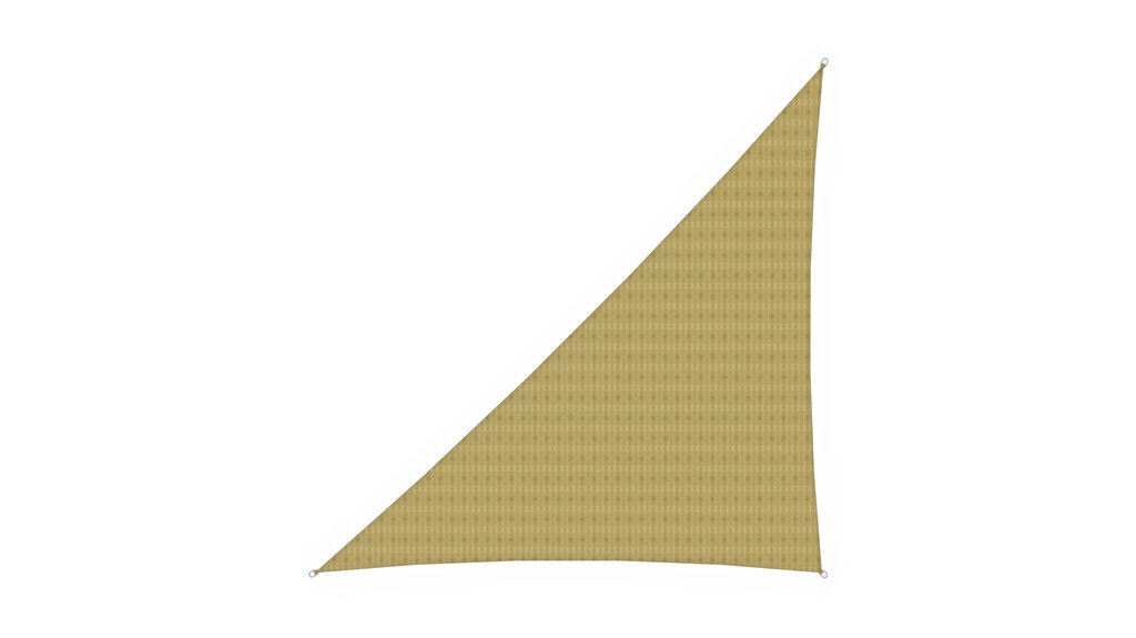 HDPE-Sonnensegel rechtwinklig, 3x3x4.2 m Ansicht 2