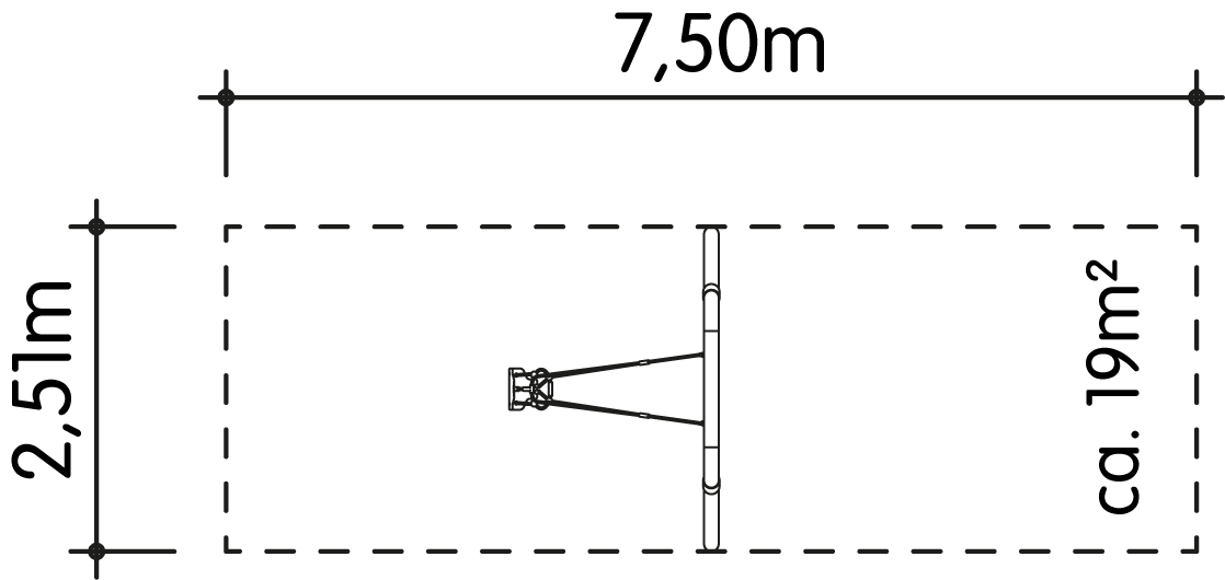 Kleinkind-Schaukel LH210cm (vorher 27.003.6) Ansicht 4