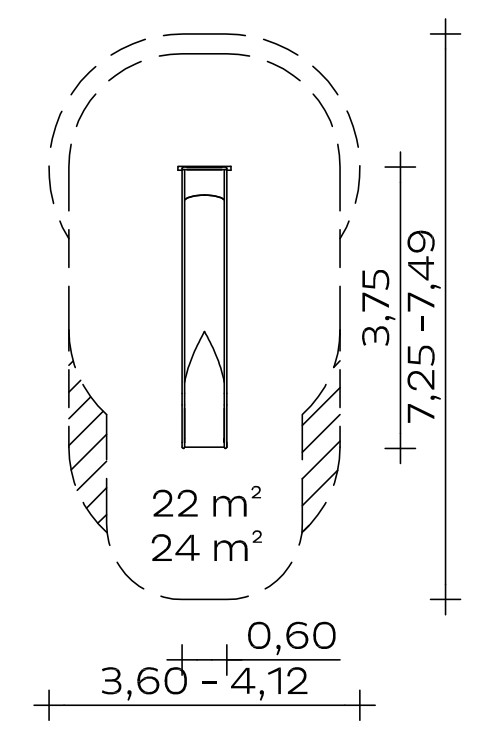 Anbau-Muldenrutsche (1,80) Ansicht 3