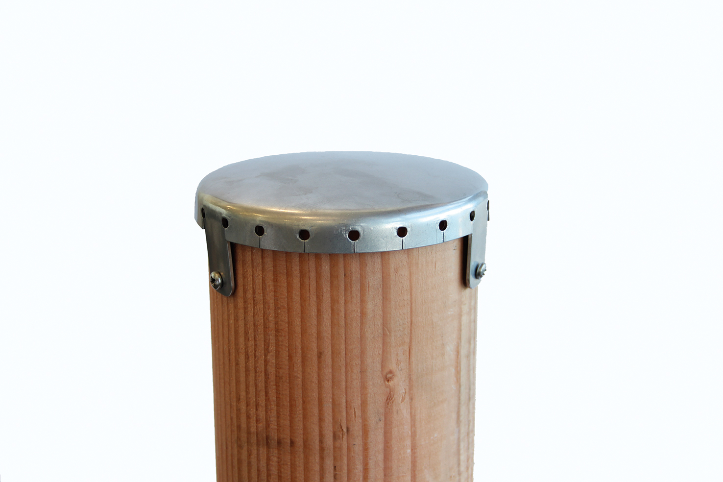 Hirnholzabdeckung 1950, Edelstahl - für Ø 12 cm, Maier Spielplatzgeräte