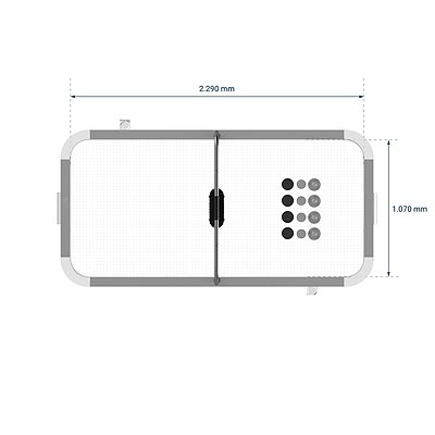 Sportime Airhockey-Tisch „Turnier 2.0“, 8 ft Ansicht 5