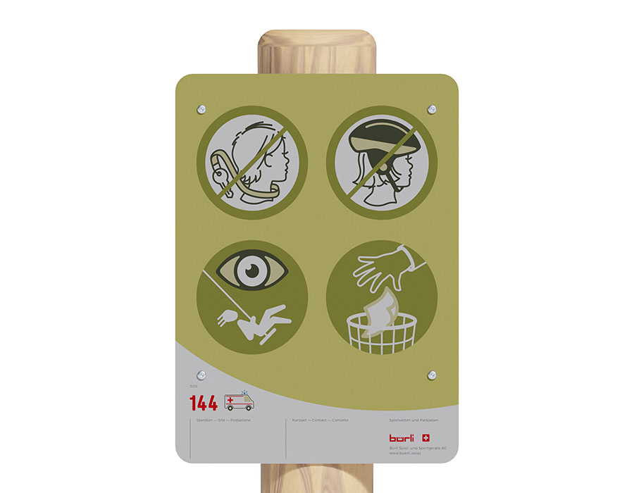 Spielplatztafel Standard, Bürli