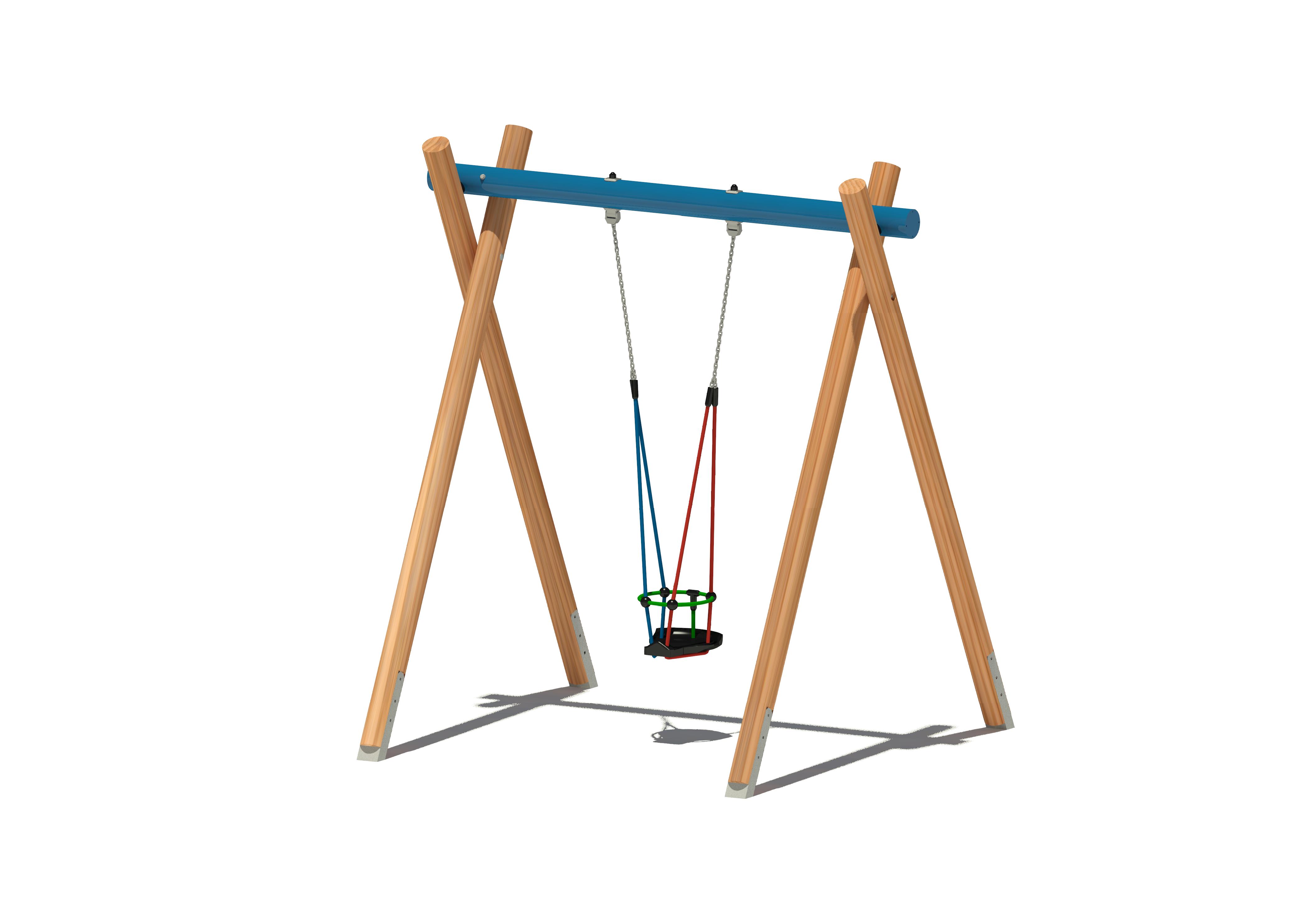 Rundholzschaukel 5110, 1-sitzig