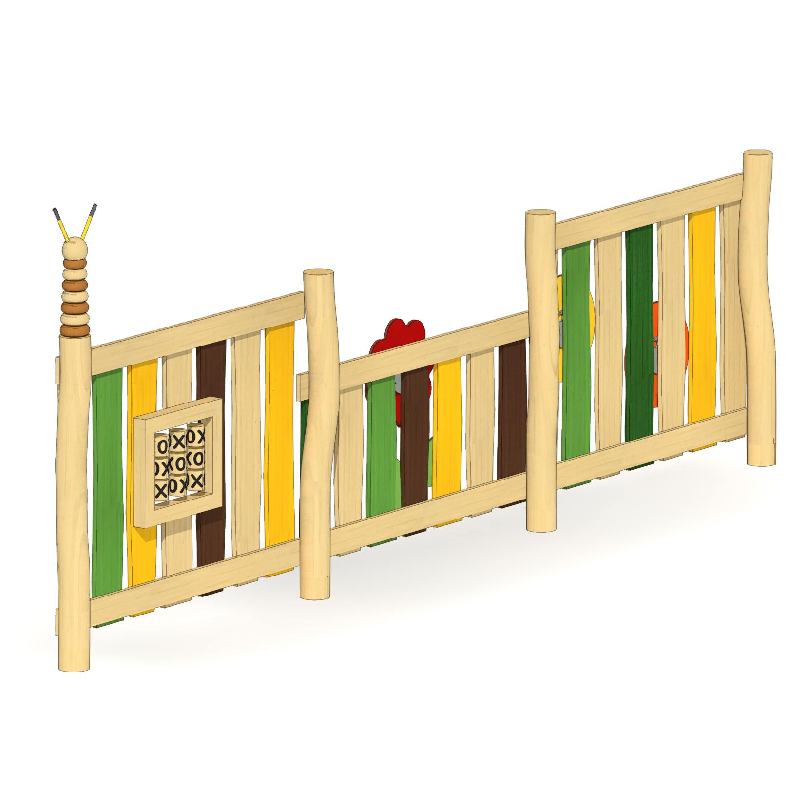 Spielzaun Weide Ansicht 4