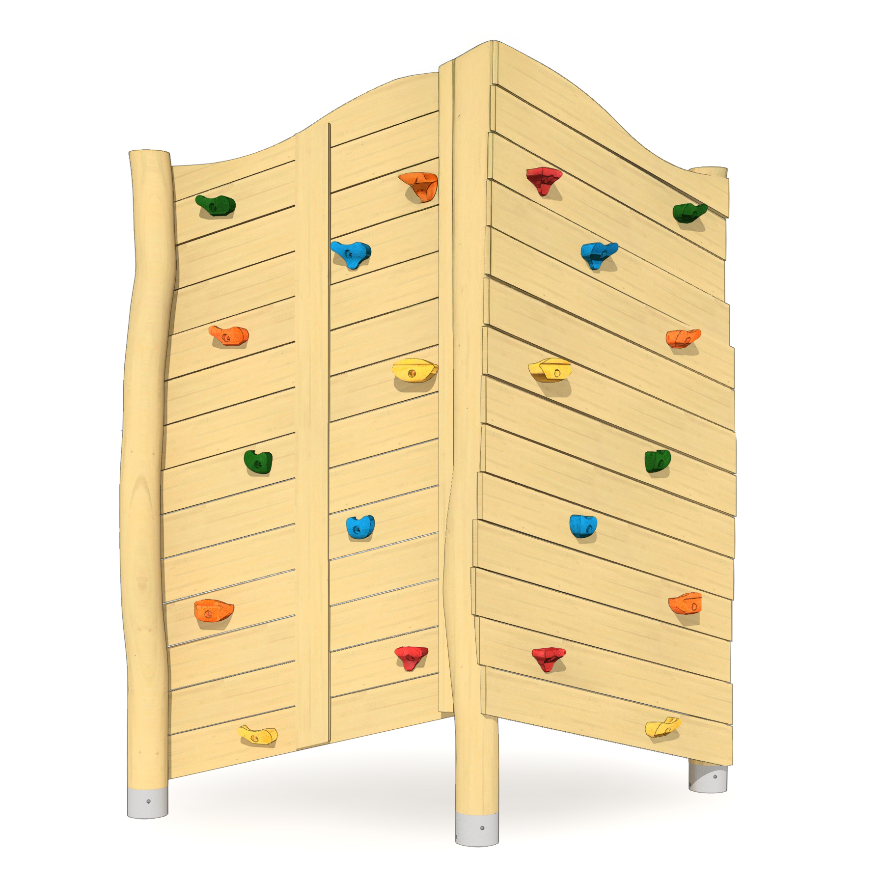 Felsen-Kletterwand 2-teilig