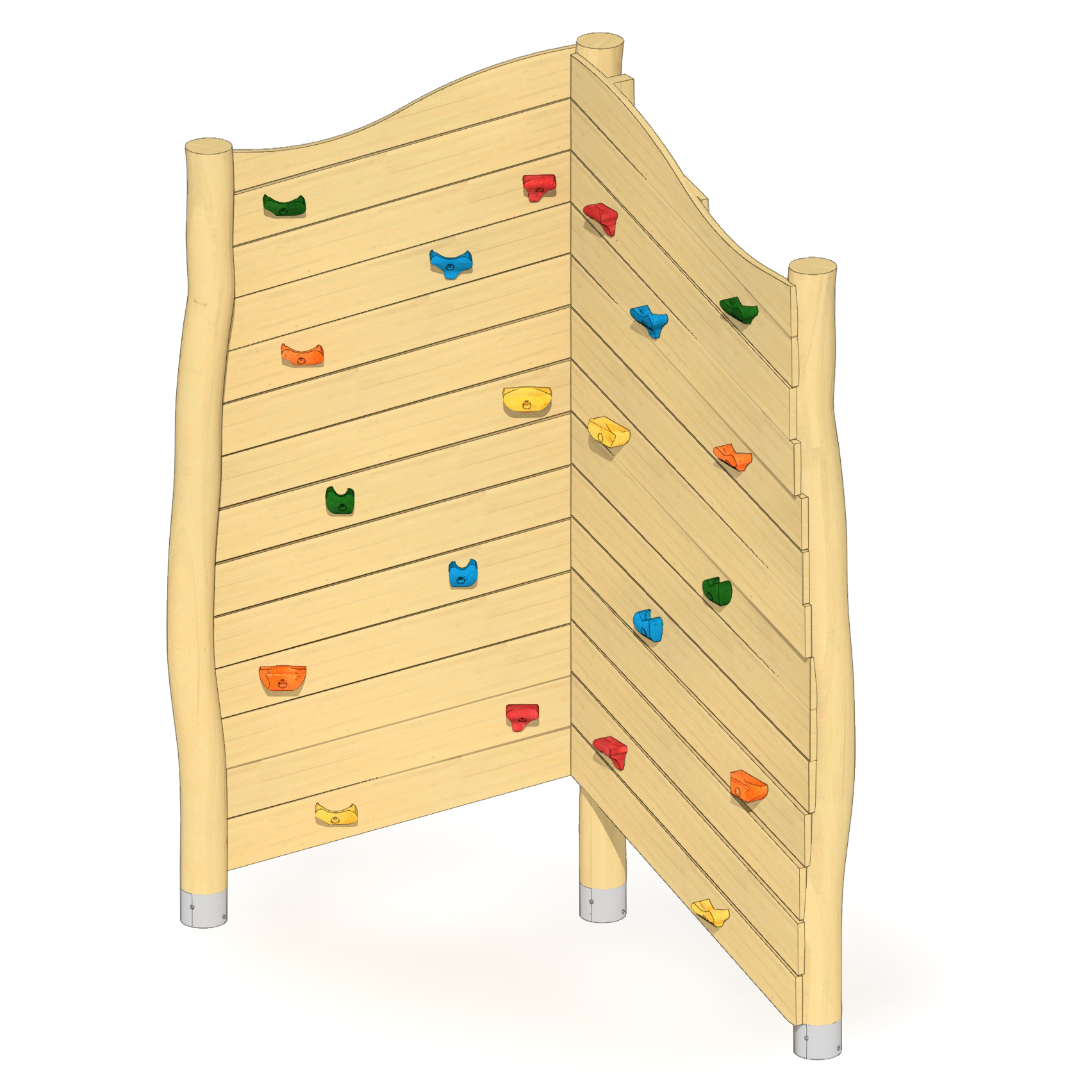 Felsen-Kletterwand 2-teilig Ansicht 4