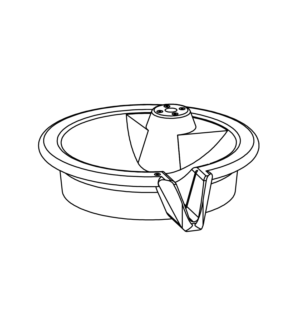 Rundes Vorratsbecken Ansicht 2