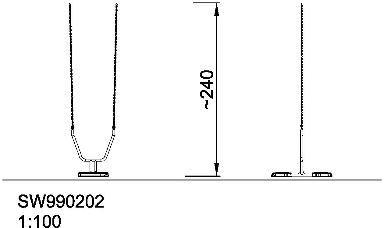 Duo Schaukelsitz für Höhe 3,0 m SW990202 Ansicht 5