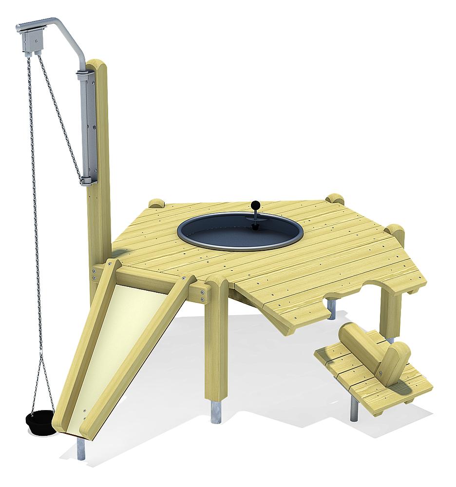 Unterfahrbarer Sandspieltisch Acotango Ansicht 2