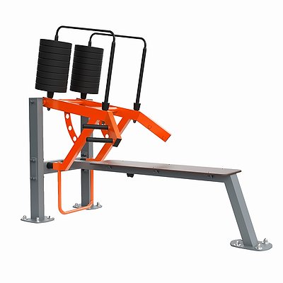 Cultgym Outdoor-Fitnessgerät „Brustpresse liegend“ Ansicht 2