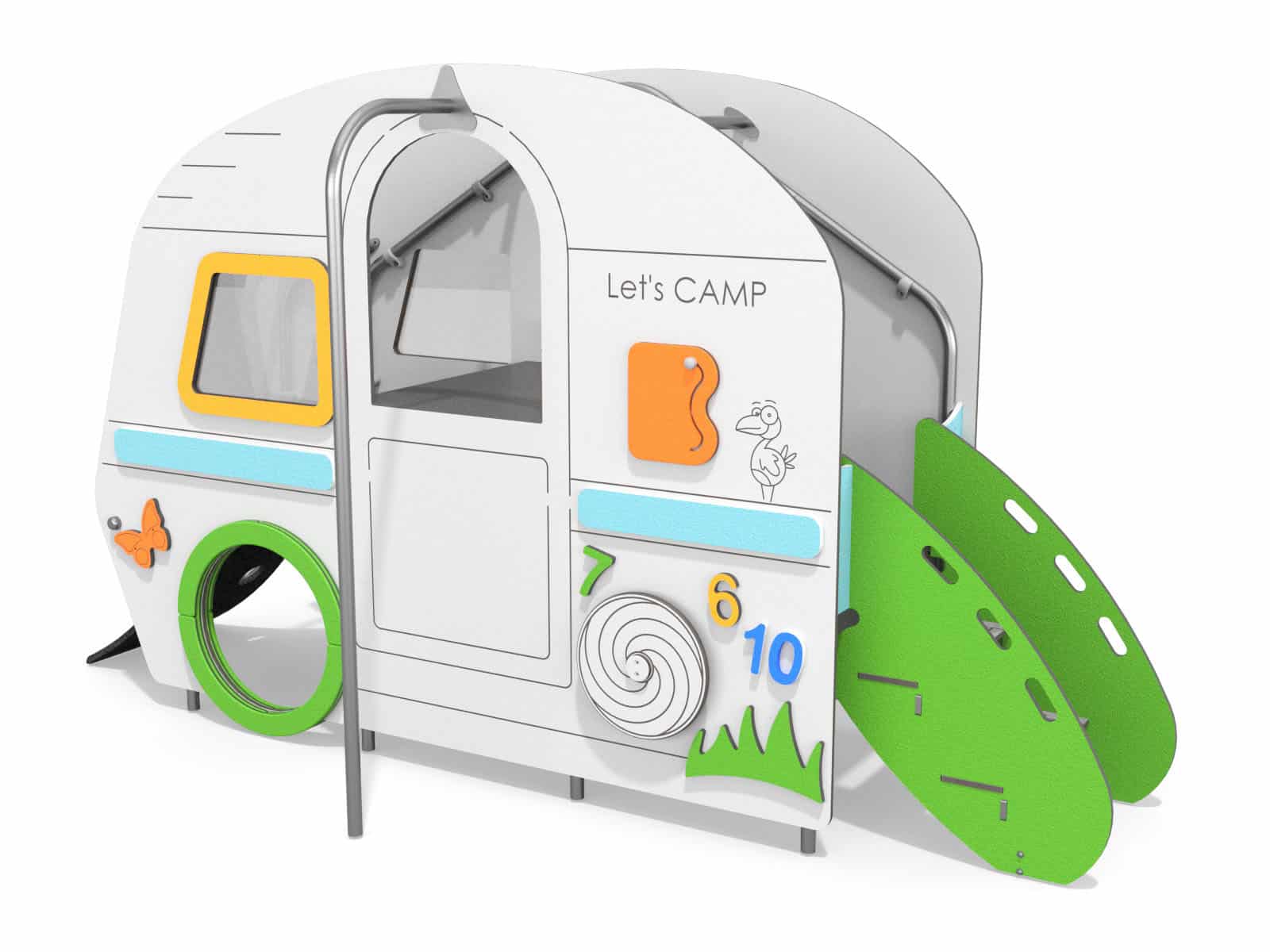 Camper mit Rutsche Ansicht 3