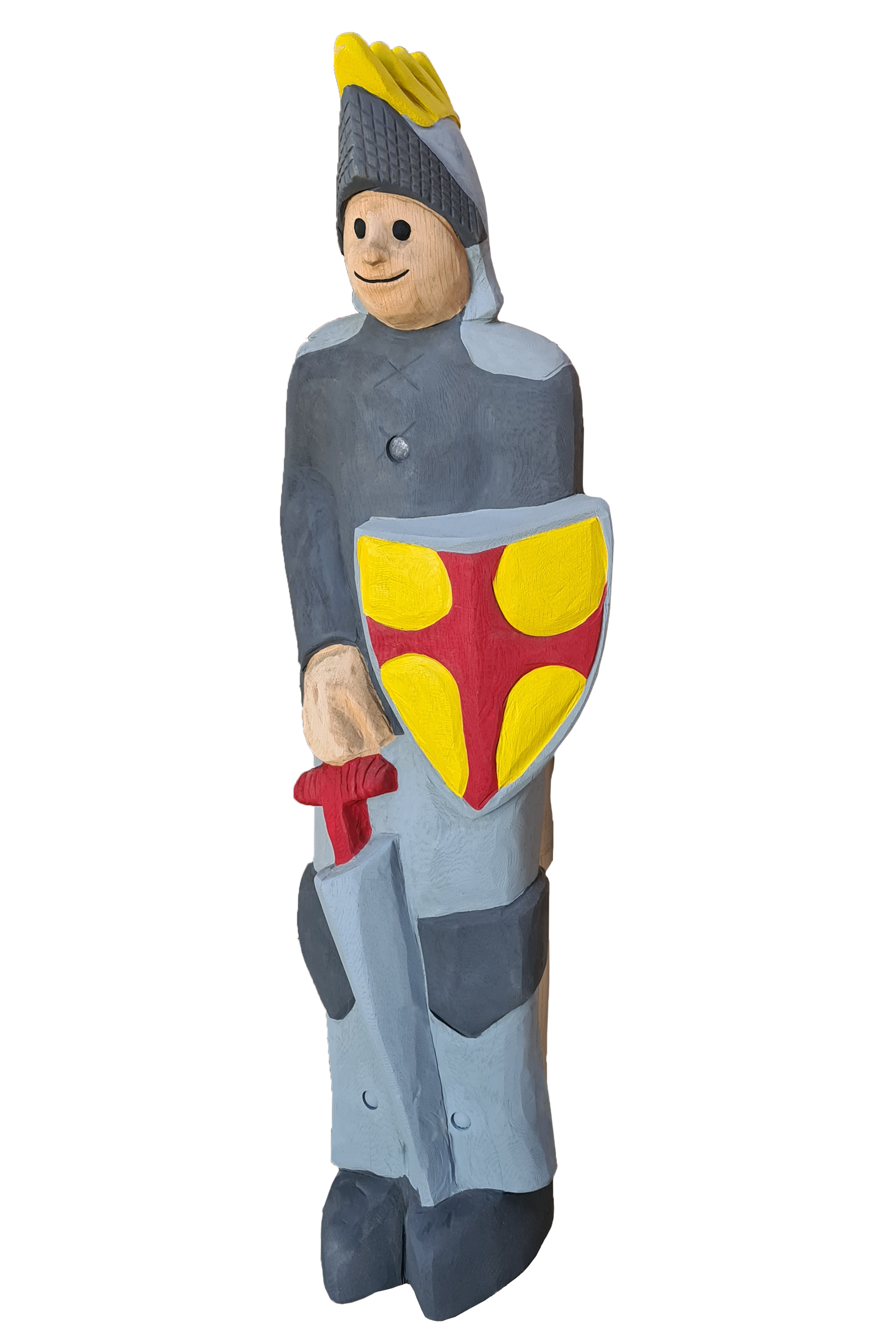 Schnitzfigur Ritter - Ansicht 2