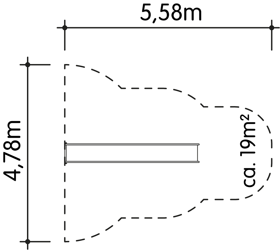 Wellen-Anbaurutsche 50xPH245cm Ansicht 4