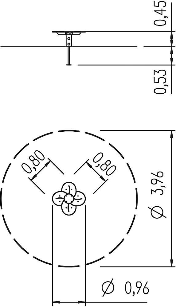 Tisch Blume Ansicht 4
