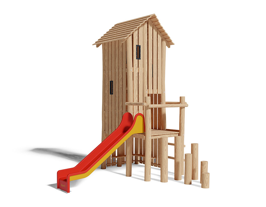 Spielhaus auf Stelzen Ansicht 2