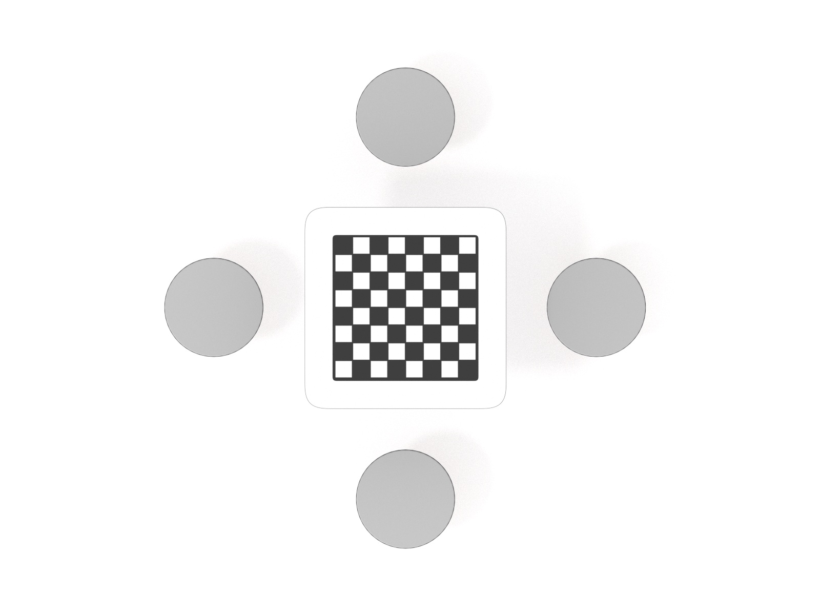 Spieltisch  Schachspiel Ansicht 3