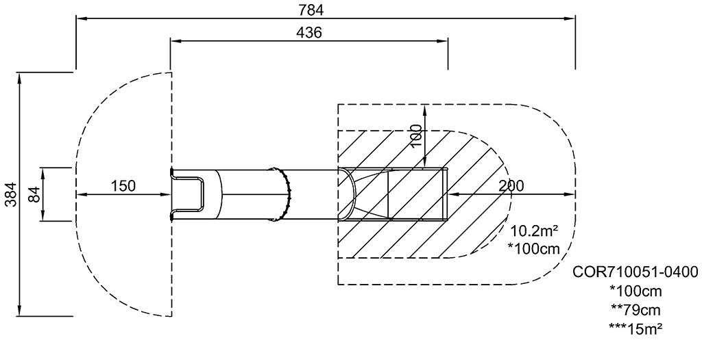 Hang-Röhrenrutsche COR71005 Ansicht 4