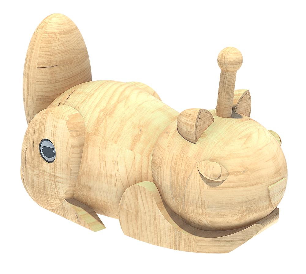 Federtierkörper Eichhörnchen